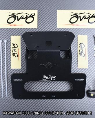 Portatarga KAWASAKI Z300 / NINJA 300 R 2013 - 2018
