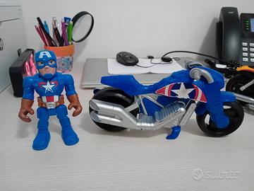 capitan america con moto