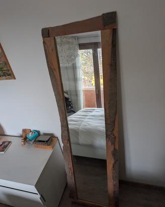 Specchio da appoggio rustico