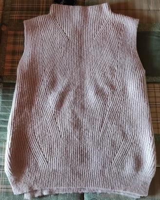 Maglione smanicato donna
