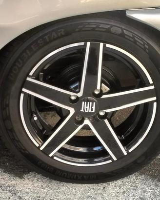 Cerchi in lega 14" Diamantati-Nero 4x98Fiat-Lancia