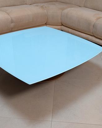 Tavolino da Salotto moderno in Vetro Bianco 