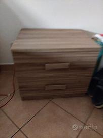 camera da letto completa con letto a cassettone 