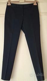 Pantaloni donna Burberry in lana; colore: nero;