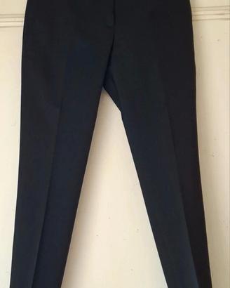 Pantaloni donna Burberry in lana; colore: nero;