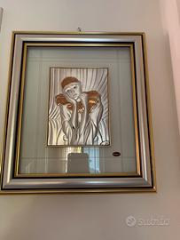 Quadro vetro e argento