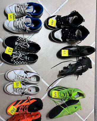 STOCK  SCARPE CALCIO E GINNASTICA
