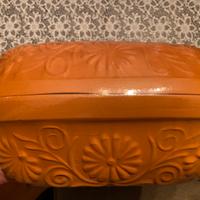 Rostiera originale in terracotta ancora sigillato