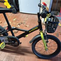 Bici bambino B-twin dark hero 16 pollici