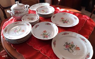 Set piatti NUOVI 19 pezzi motivo floreale Bavaria