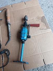 trapano manuale vintage in metallo 