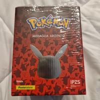 Pokemon medaglia argento 925 -  poste italiane