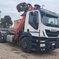 IVECO STRALIS 480 SCARRABILE CON GRU E POLIPO