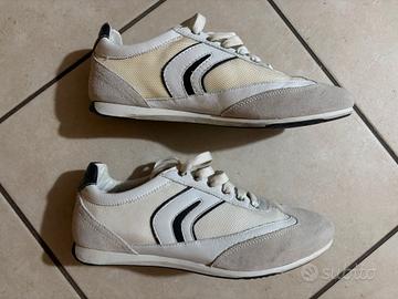 Geox Scarpe Uomo Grigio-Bianco 40