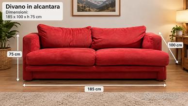 Divano in alcantara