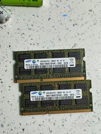 Ram Samsung ddr 1060s 2gb x 2gb pc portatile noteb