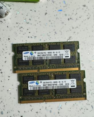 Ram Samsung ddr 1060s 2gb x 2gb pc portatile noteb