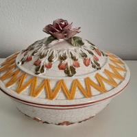 Ciotola contenitore in porcellana Bassano smaltata