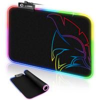 Tappetino mouse Gamer Dark MousePad RGB LED