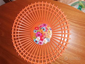 Cestino Centrotavola vintage Moplen in plastica 