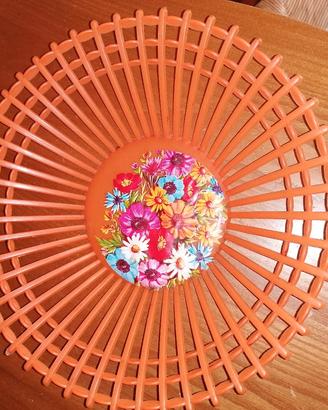 Cestino Centrotavola vintage Moplen in plastica 