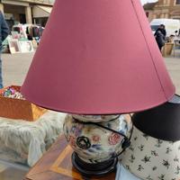 Lampada con vaso cinese magenta