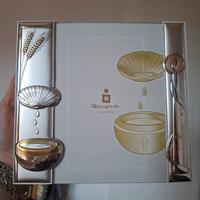 Cornice foto argento battesimo