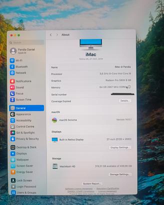 Imac 27 5k I9 2019