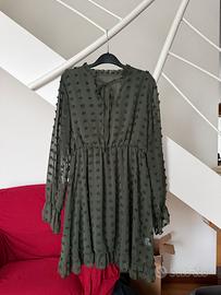 Vestito donna verde militare TG XL