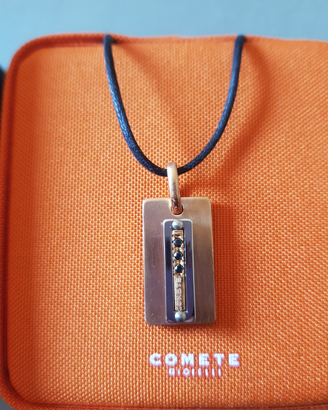 Collana Comete ciondolo unisex gioielli acciaio