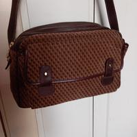 Borsa Alexander vintage di camoscio stampato