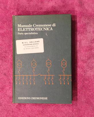 libro manuale Cremonese di elettrotecnica