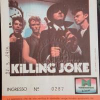 Biglietto usato concerto Killing Joke - 1985