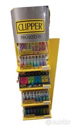 accendini Clipper assortiti più espositore.