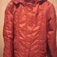 piumino donna rosso con cappuccio taglia S