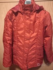 piumino donna rosso con cappuccio taglia S