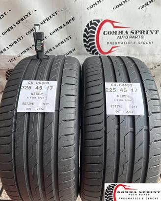 2 PNEUMATICI 225/45 R17 NEXEN ESTIVE 80%