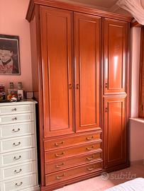 Armadio camera da letto tamburato noce chiara