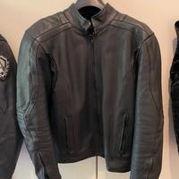GIACCA MOTO IN PELLE COLORE NERO