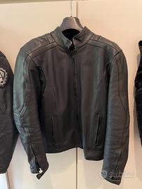 GIACCA MOTO IN PELLE COLORE NERO