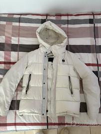 Blauer bianco uomo imbottito