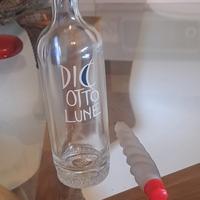 Portacandela/Vasetto e candela in vetro 