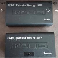 Konig hdmi extender throngh utp 