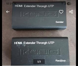 Konig hdmi extender throngh utp 