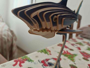 Costruzione Puzzle 3D in Legno Squalo