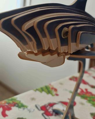 Costruzione Puzzle 3D in Legno Squalo
