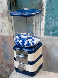 distributore caramelle blu vintage lire