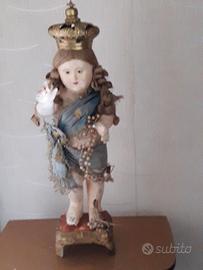 Statua di Gesù bambino del 1800