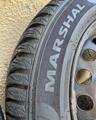 4 gomme invernali 175/55 R14 con cerchi Fiat 500