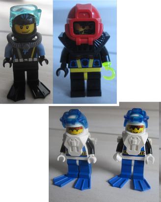 LEGO Minifigure Diver Aquarider Atlantis Aquanaut